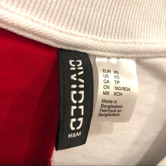 H&M Crop Shirt / Tommy Hilfiger Inspired Size XS - Picture 3 of 3